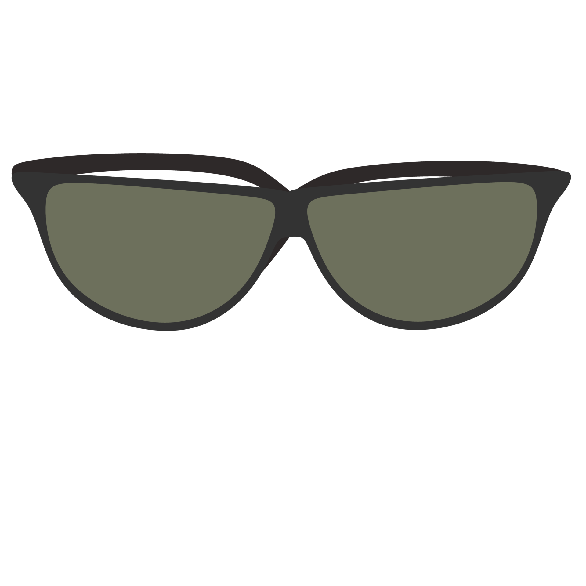 Black sunglasses for fashion 16396032 PNG