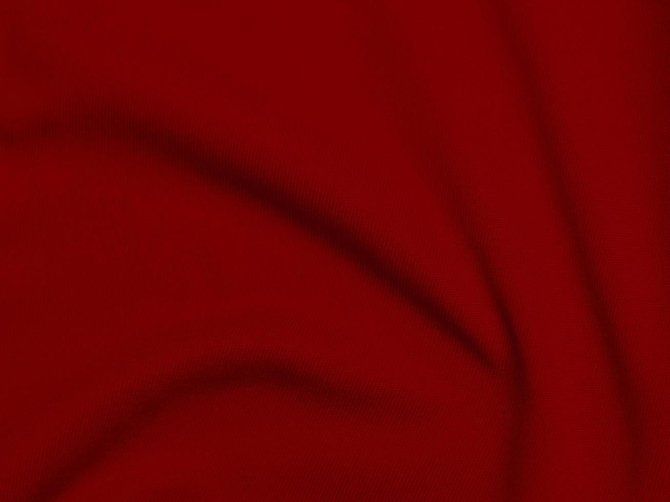 red velvet fabric texture used as background. Empty red fabric background of soft and smooth textile material. There is space for text. photo