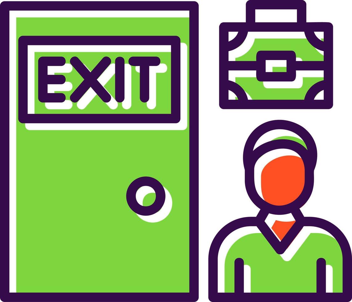 Exit Interview Vector Icon Design