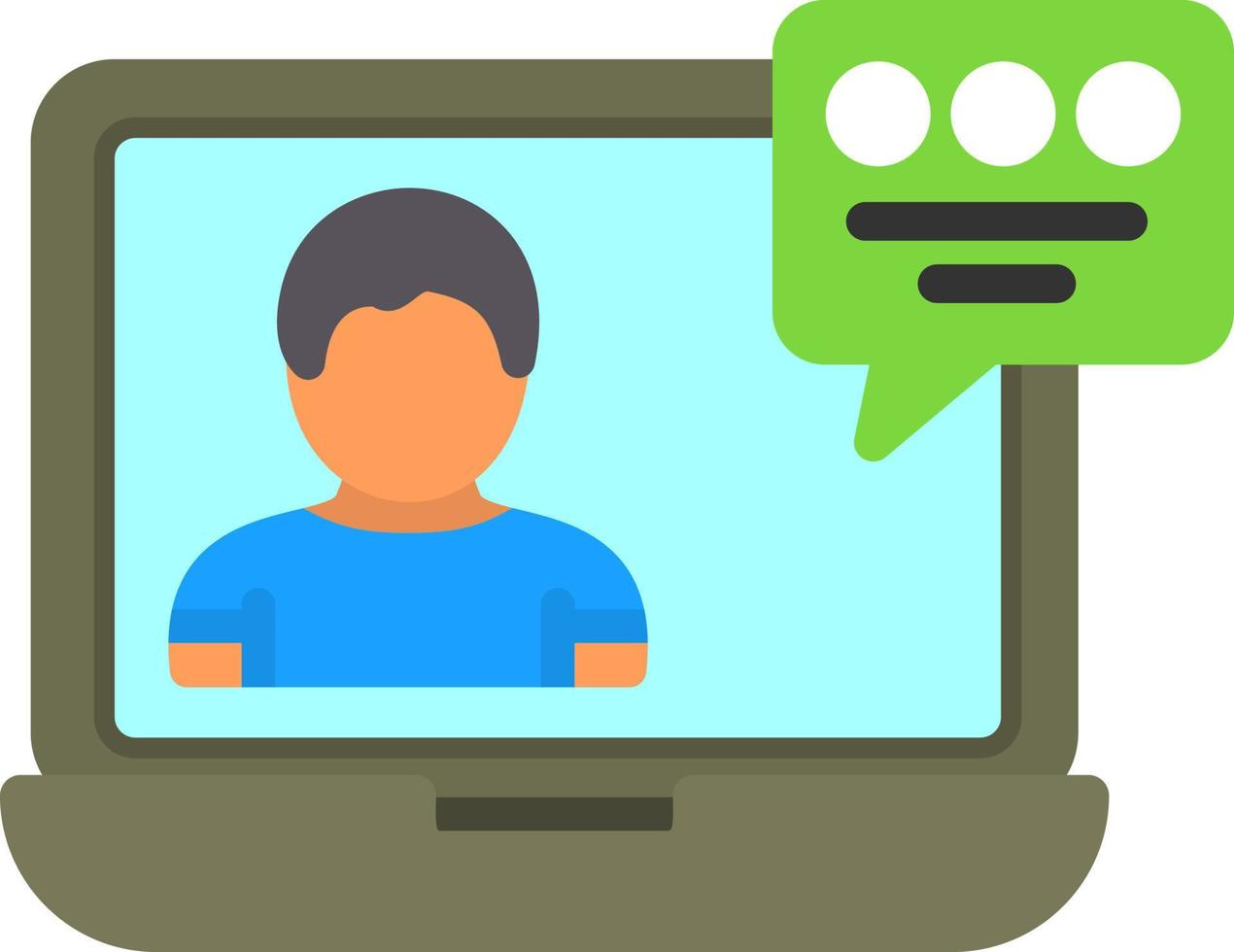 Video Conference Vector Icon Design