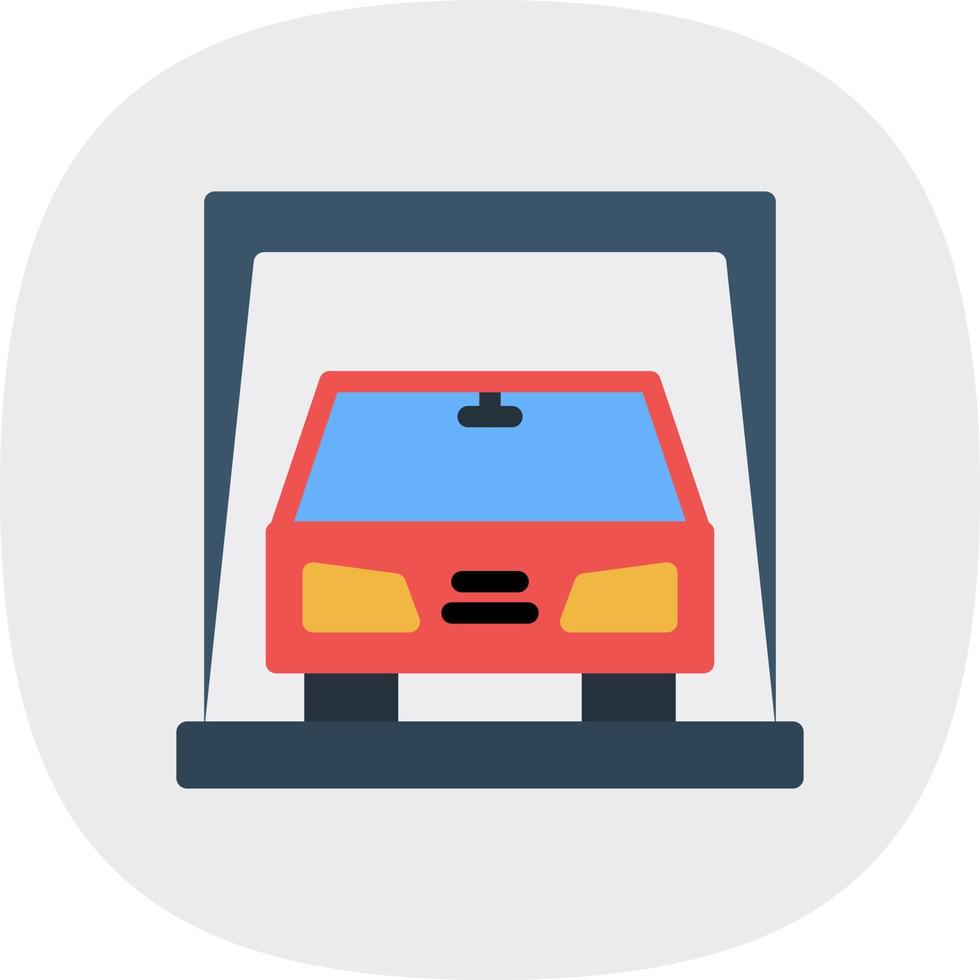 Car Display Vector Icon Design