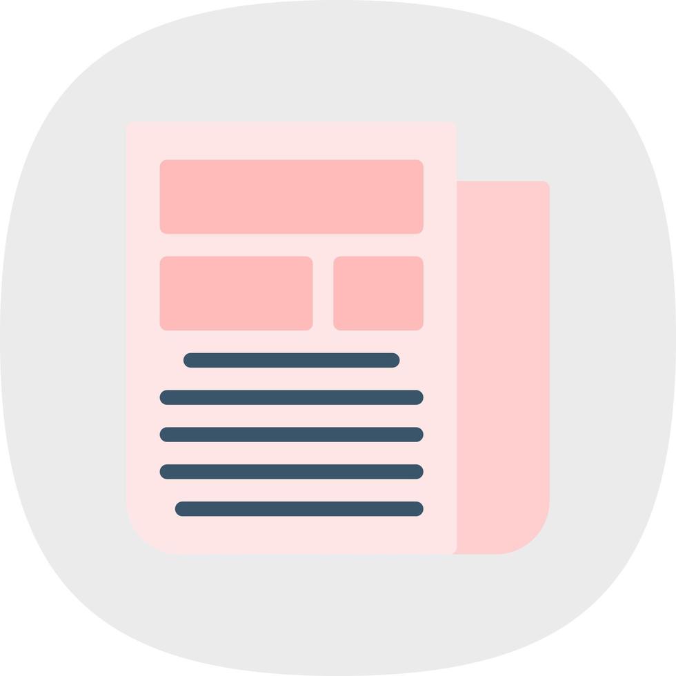 Newspaper Vector Icon Design