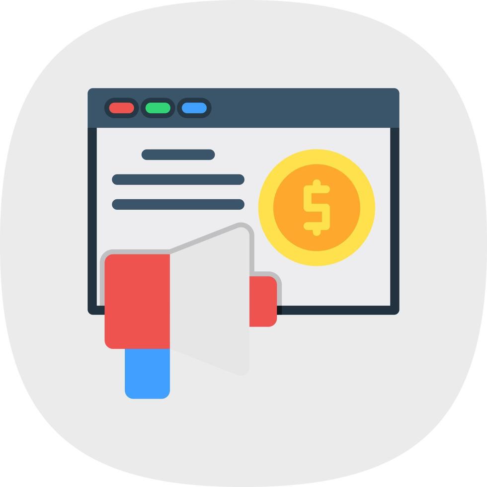 Advertising Sales Vector Icon Design
