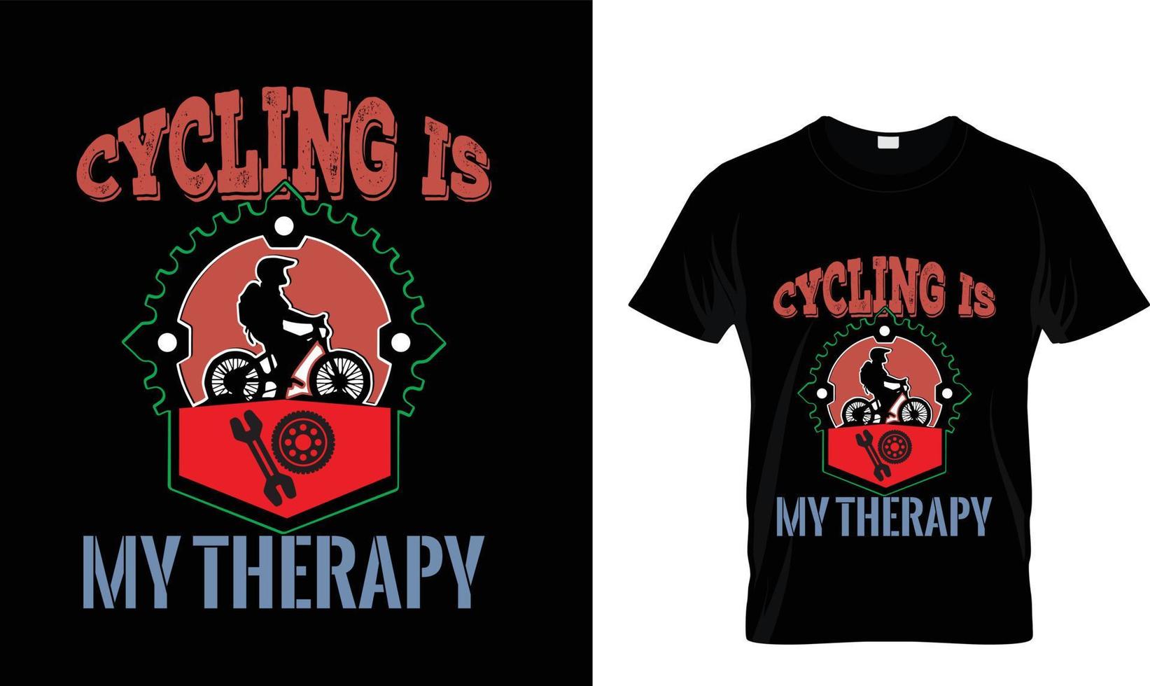 Bicycle T-Shirt Design  Free Vector