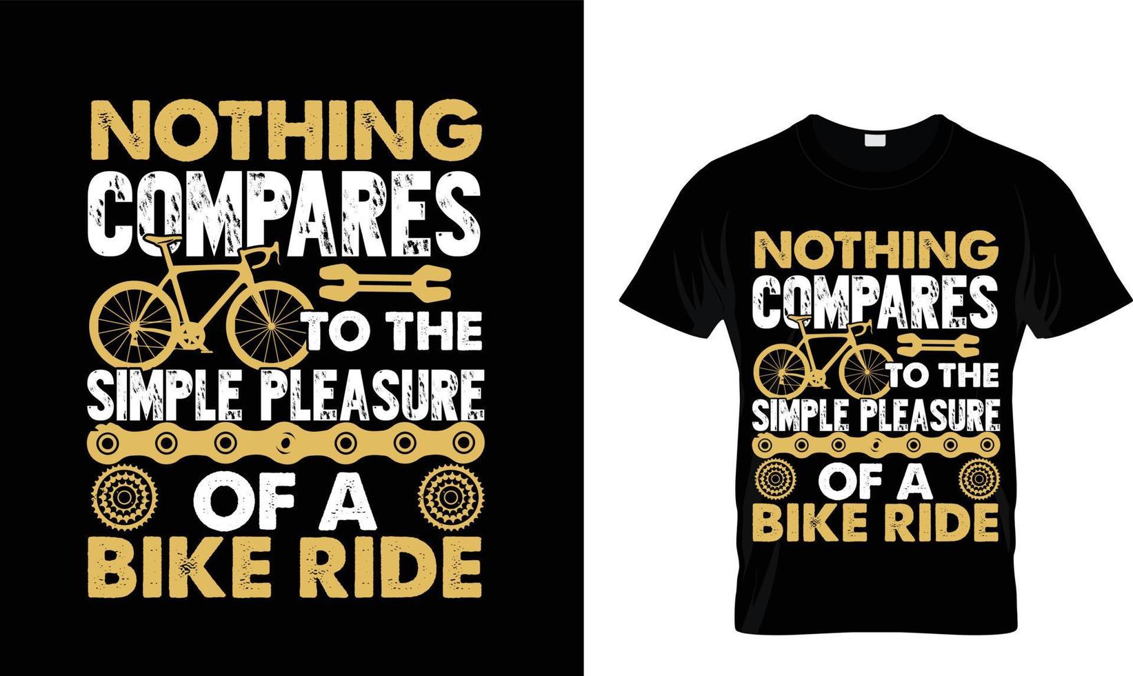 Bicycle T-Shirt Design  Free Vector
