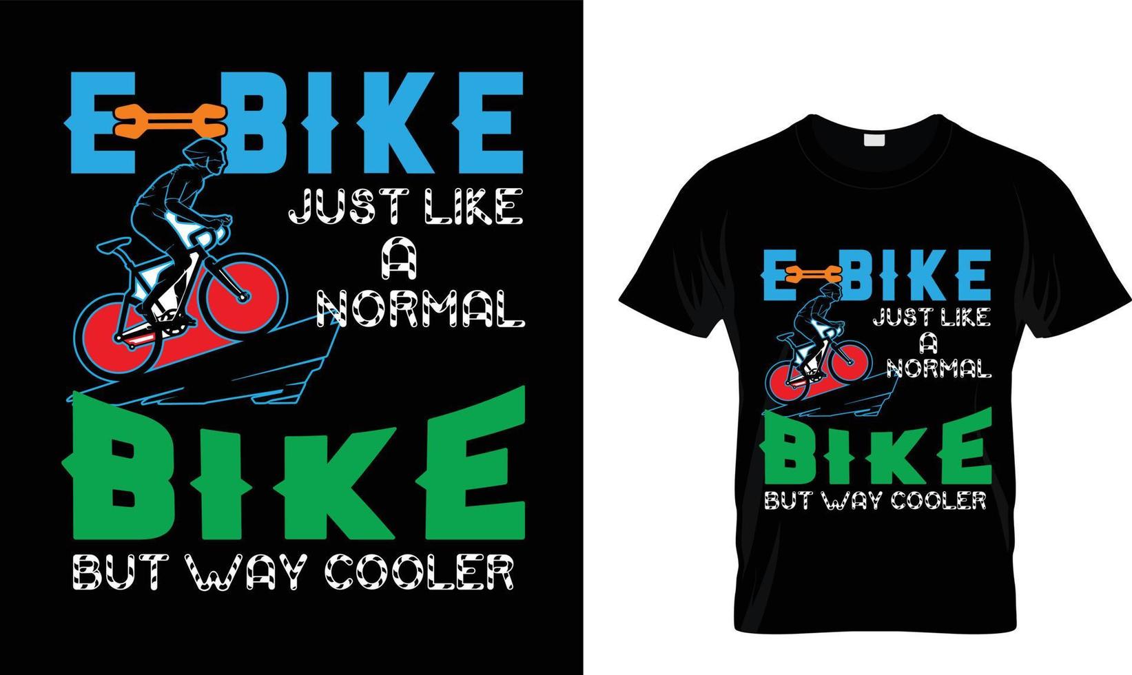 Bicycle T-Shirt Design  Free Vector