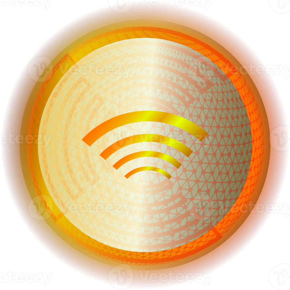 Season festival ball round wifi button connection icon technology element for decorative backgrounds png