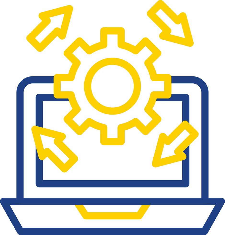 Upgrade Laptop Vector Icon Design
