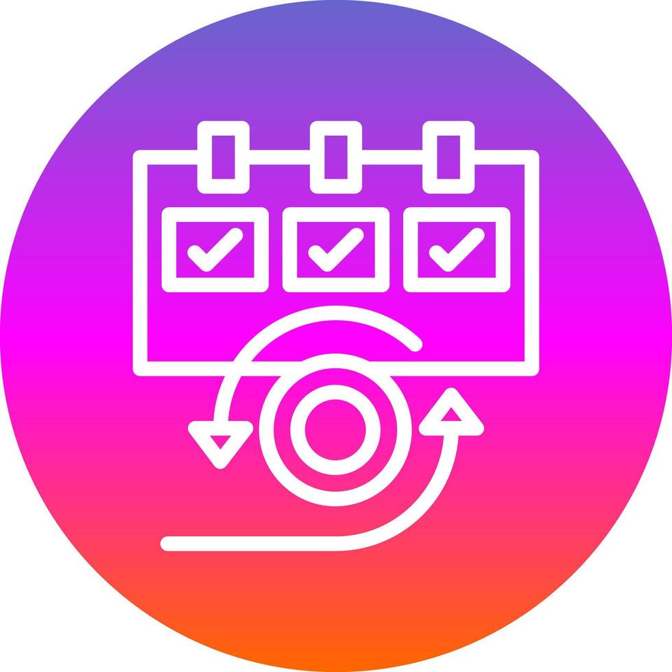 diseño de icono de vector de scrum diario