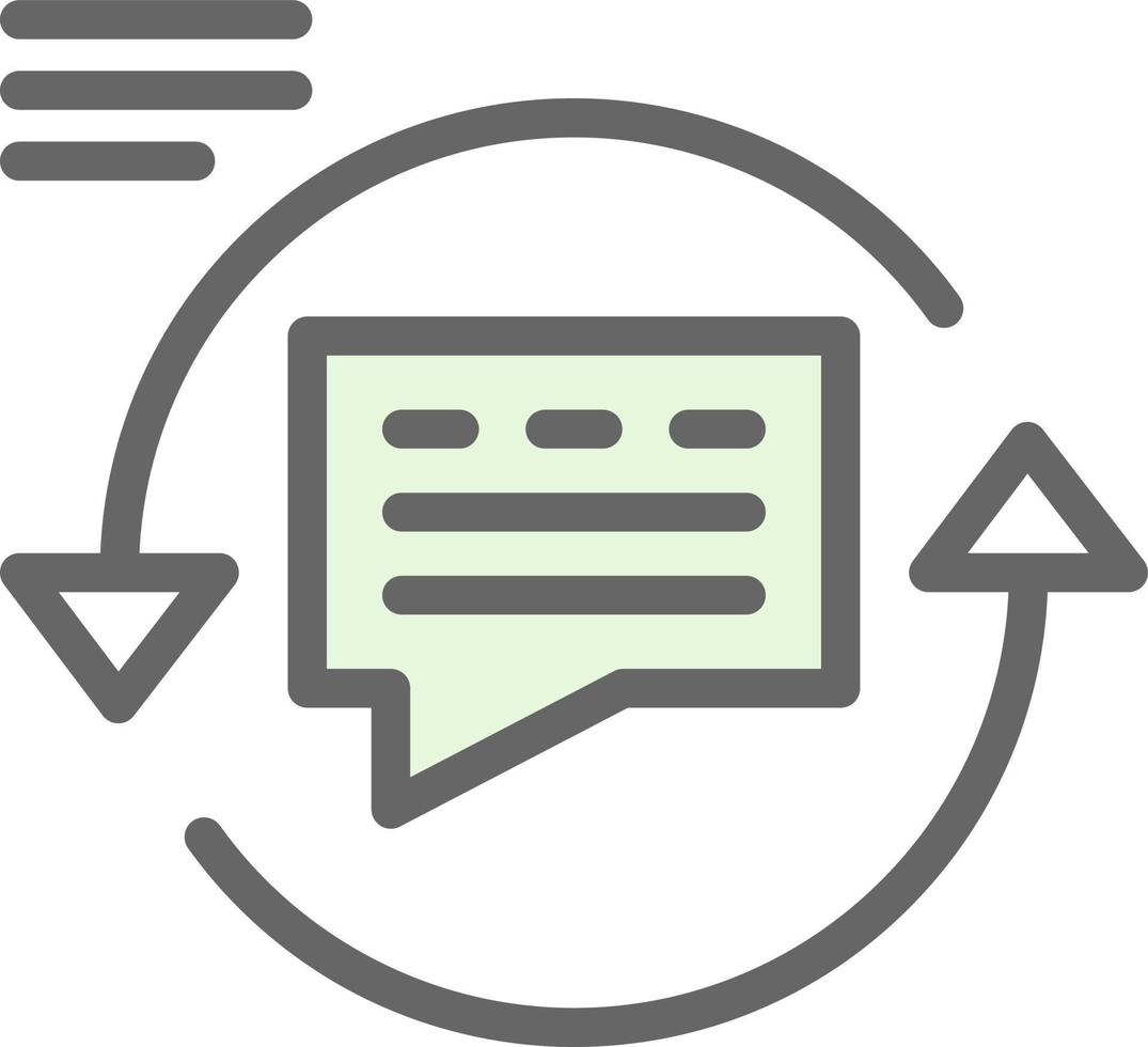 Feedback Loop Vector Icon Design