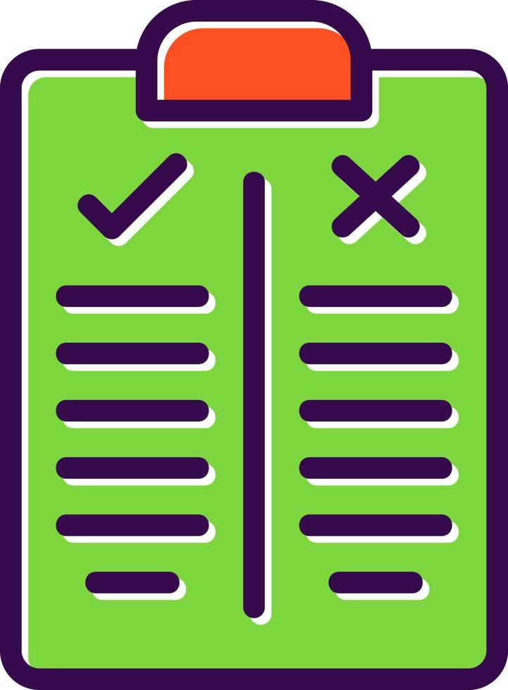 Pros and Cons Vector Icon Design