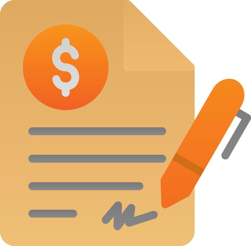 Contract Vector Icon Design