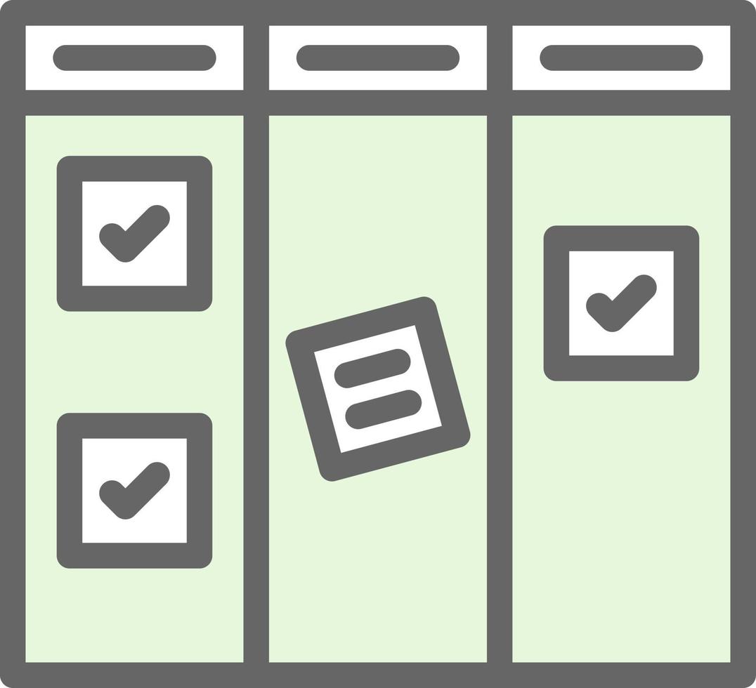 Kanban Vector Icon Design