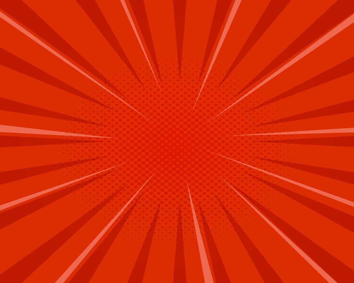 Illustration Vector Graphic of Red Comic Background.
