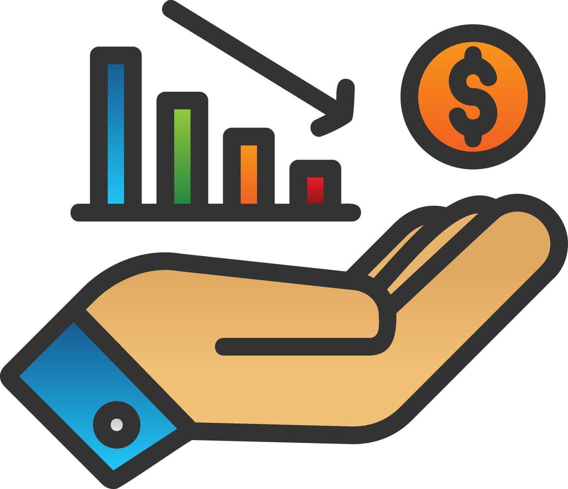 Loss Vector Icon Design