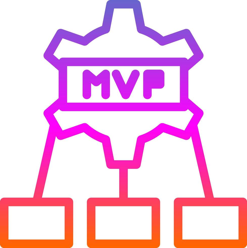 diseño de icono de vector mvp