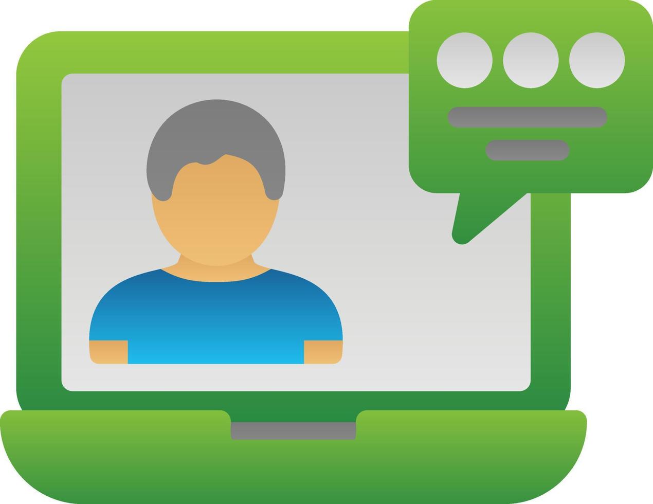 Video Conference Vector Icon Design