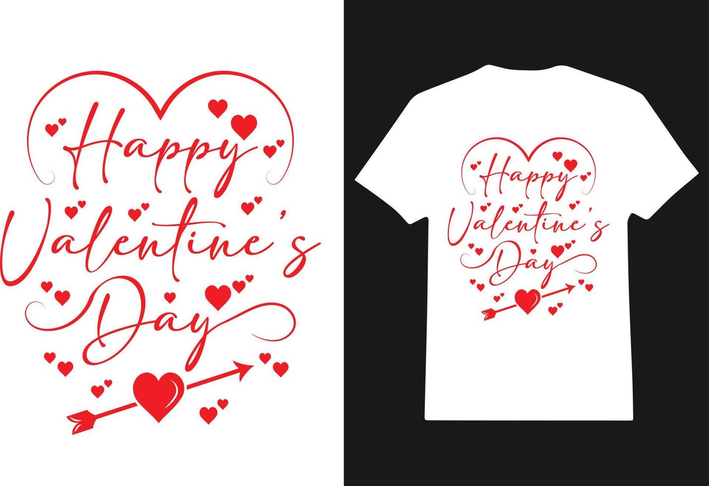 Valentine's day t-Shirt Design vector, T shirt design for happy valentine's day, clothing print, weeding, Romantic moment,  Female fashion, Anniversary, Valentine's day text with love heart vector