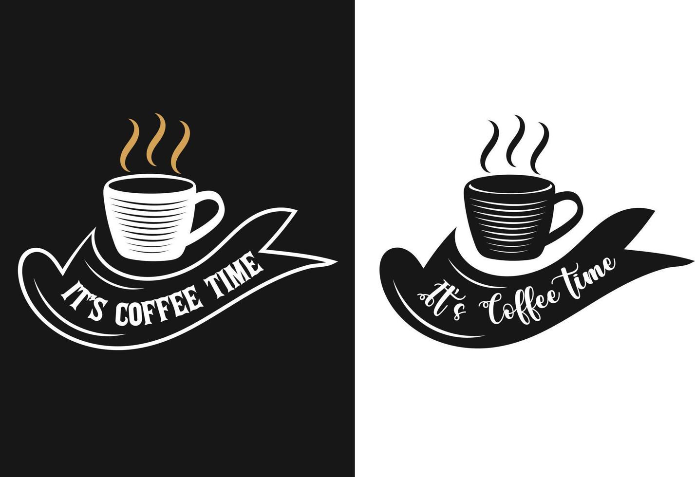 Coffee T Shirt Design Vector Art. coffee typography Design for T-shirts, Print, Templates, Logos, Mug Pro Vector