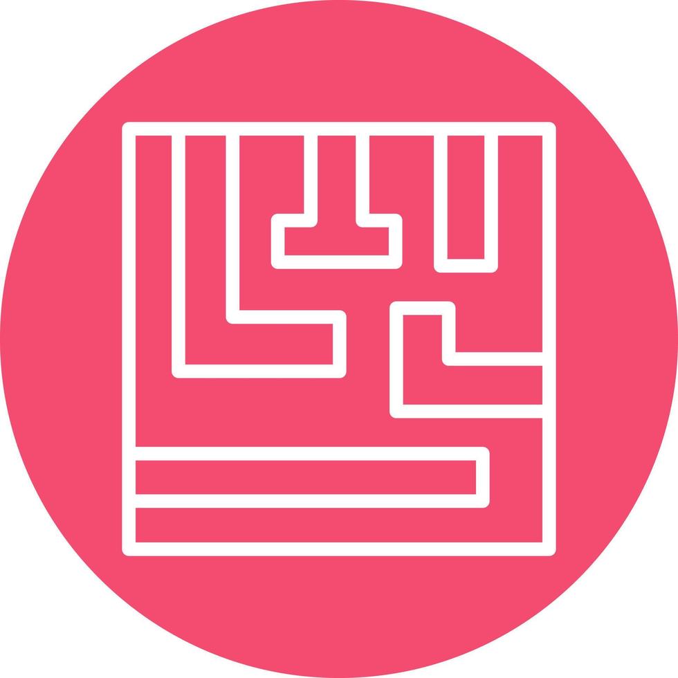 Maze Vector Icon Design