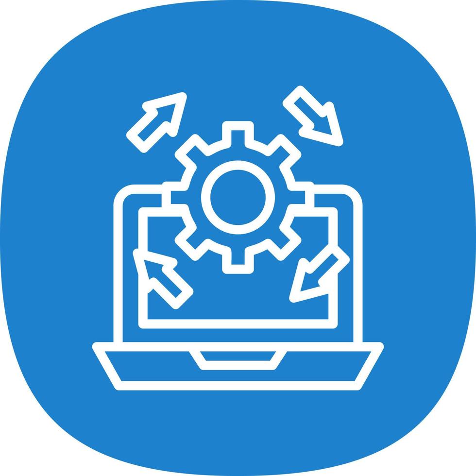 Upgrade Laptop Vector Icon Design