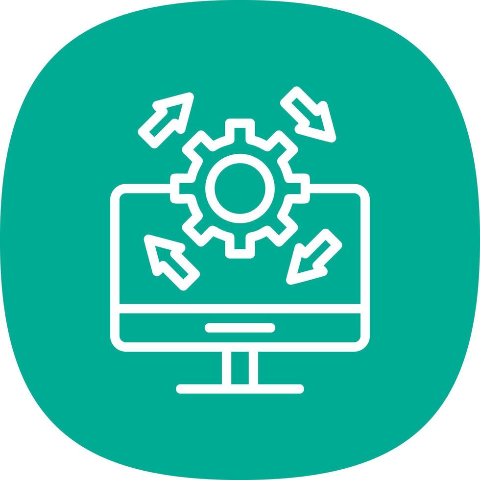 Upgrade Desktop Vector Icon Design