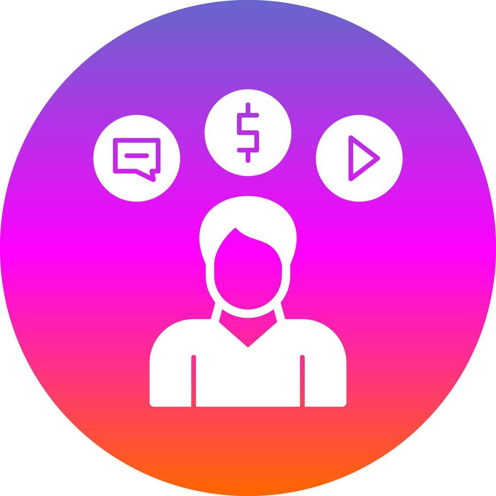 Consumer Behavior Vector Icon Design