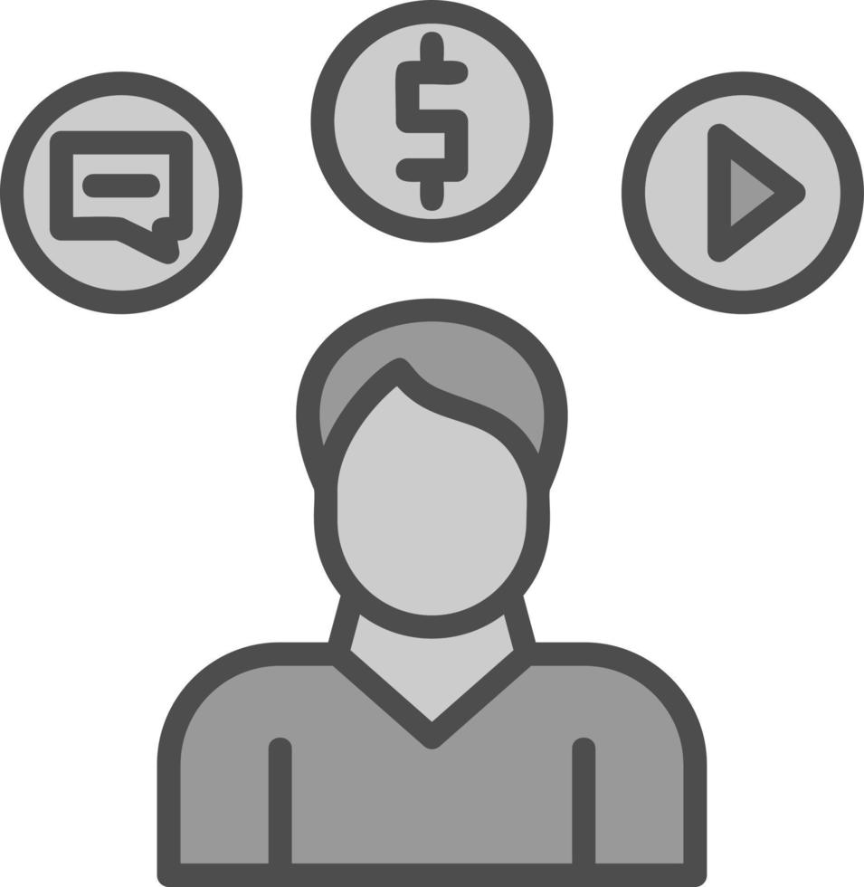 Consumer Behavior Vector Icon Design