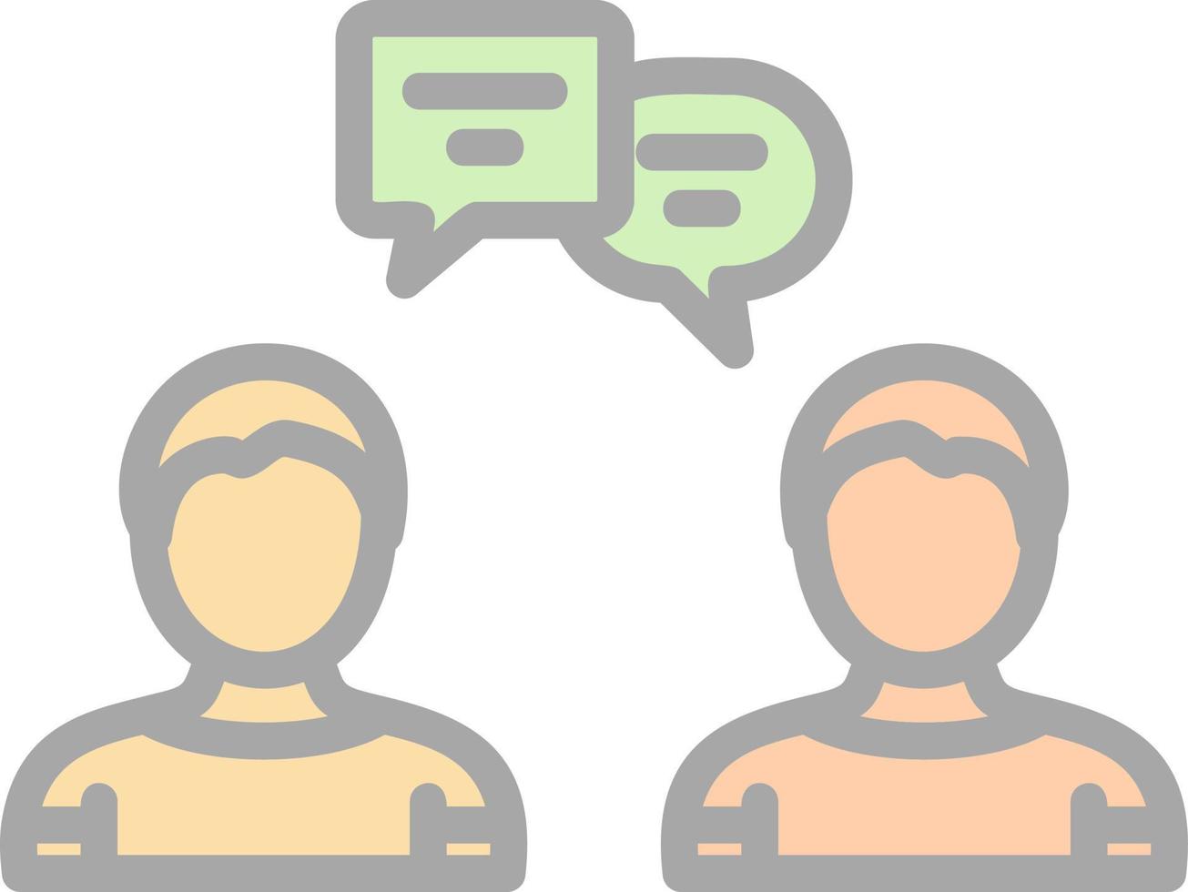 Discussion Vector Icon Design