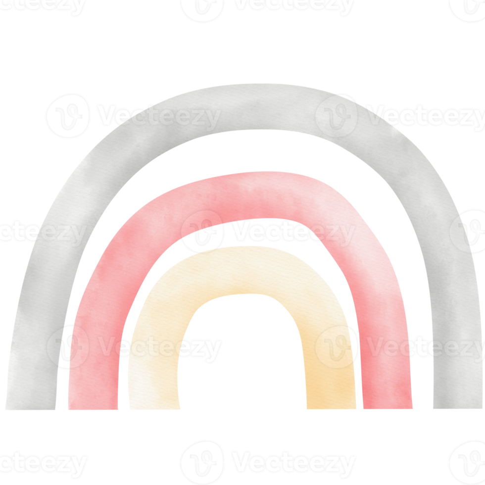 watercolor rainbow illustration png