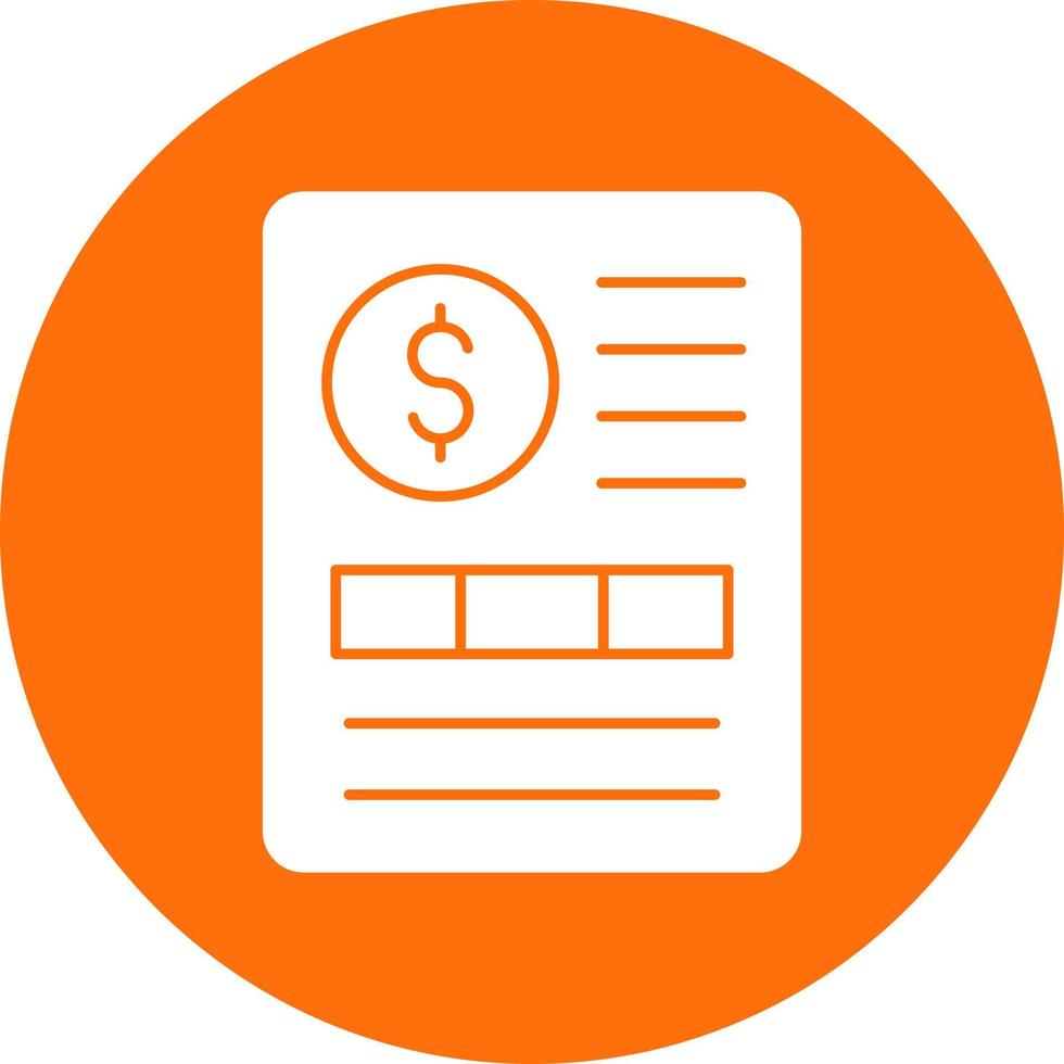 Invoice Vector Icon Design