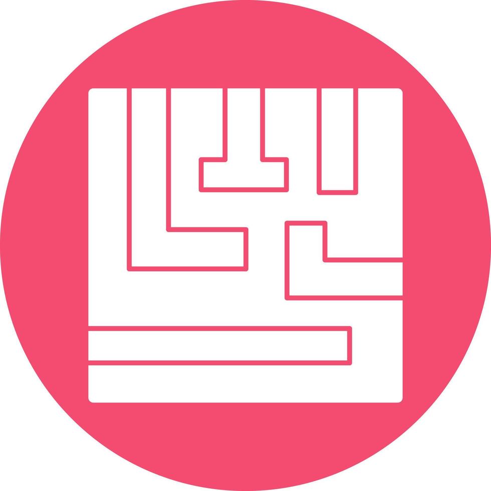 Maze Vector Icon Design