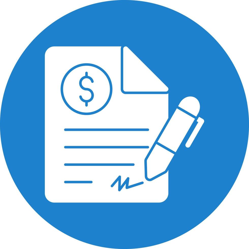Contract Vector Icon Design
