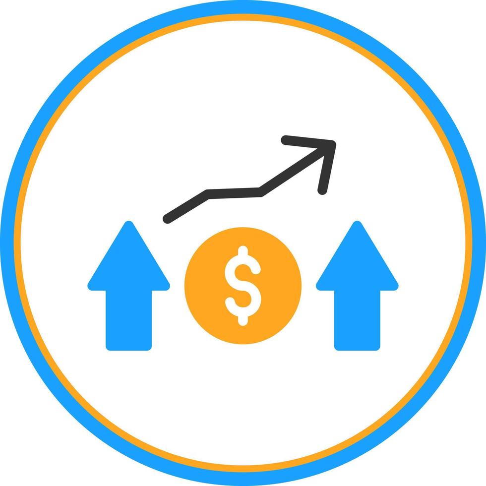 Financial Profit Vector Icon Design