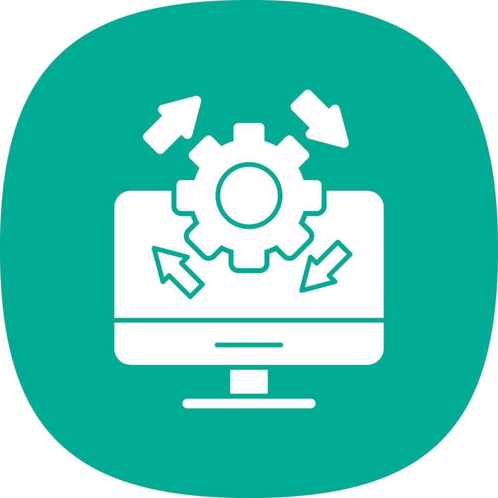 Upgrade Desktop Vector Icon Design