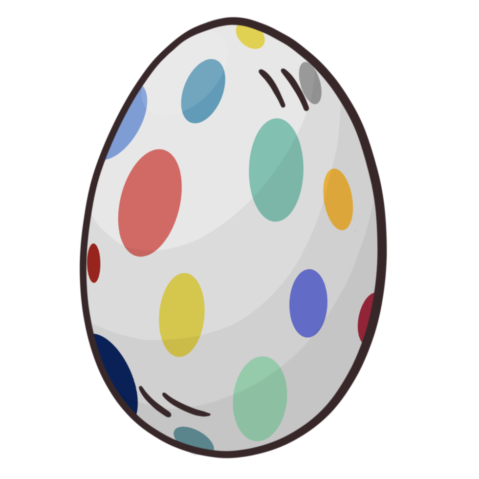 Pasqua uova cartone animato stile. Pasqua uova pasquale uova Immagine come cartone animato colorato stile per il cristiano festa di Pasqua, quale celebra il risurrezione di Gesù png