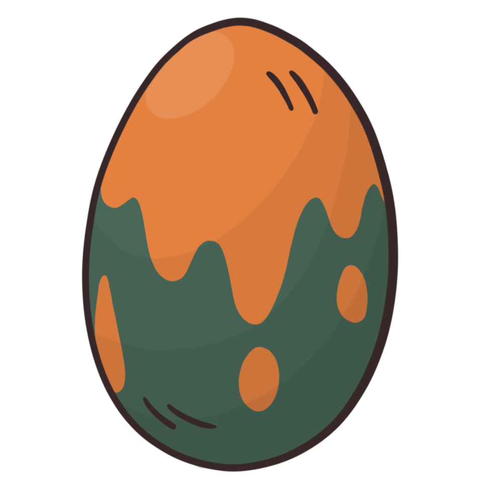 påsk ägg tecknad serie stil. påsk ägg påsk- ägg bild som tecknad serie färgrik stil för de kristen fest av påsk, som firar de uppståndelse av Jesus png