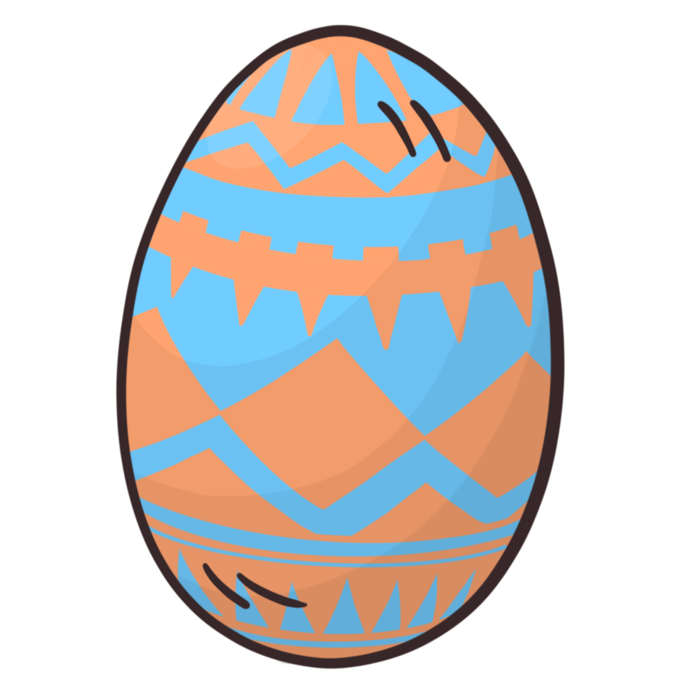 Pasqua uova cartone animato stile. Pasqua uova pasquale uova Immagine come cartone animato colorato stile per il cristiano festa di Pasqua, quale celebra il risurrezione di Gesù png