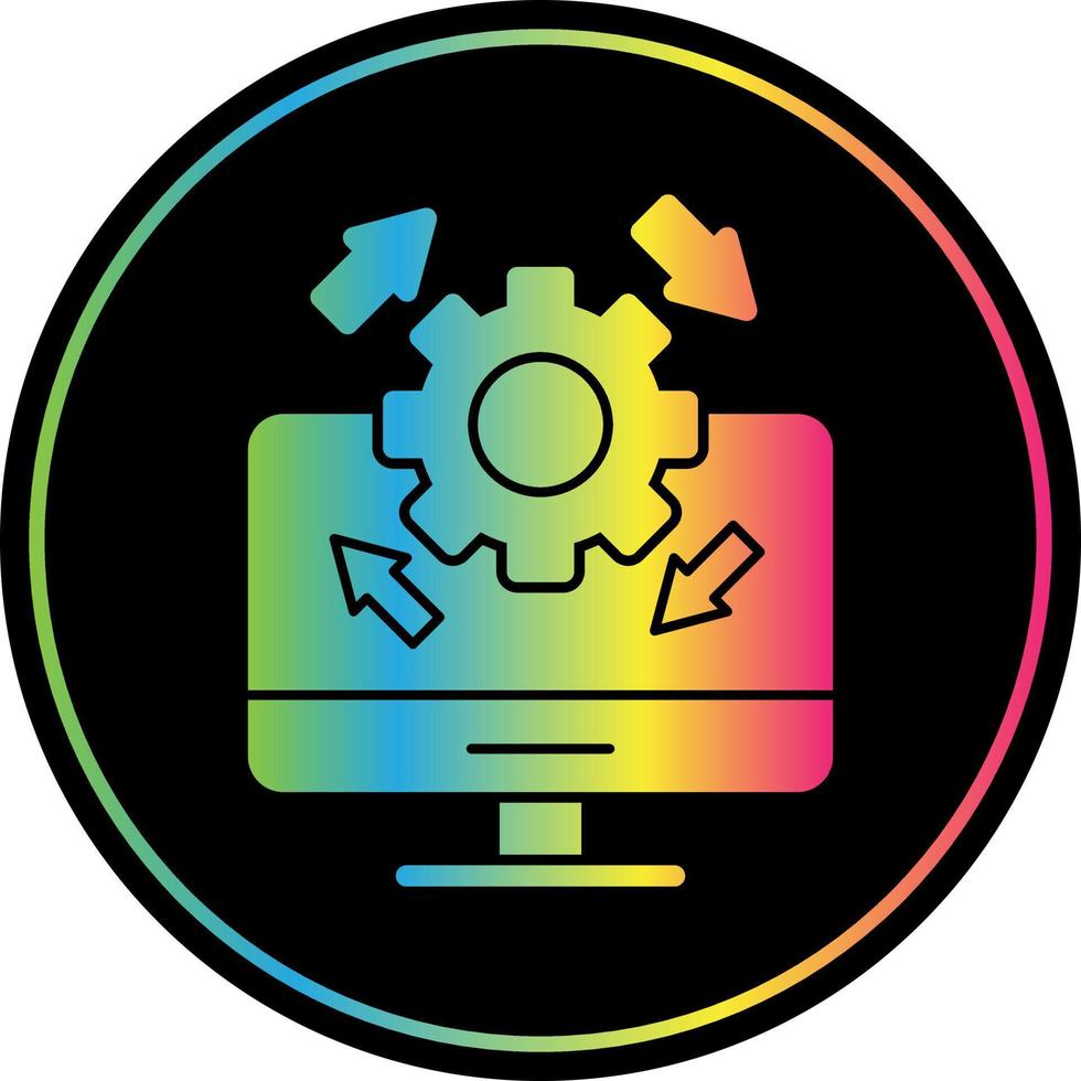 Upgrade Desktop Vector Icon Design