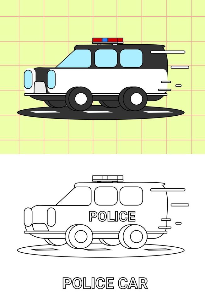 página para colorear de todo tipo de transporte vector