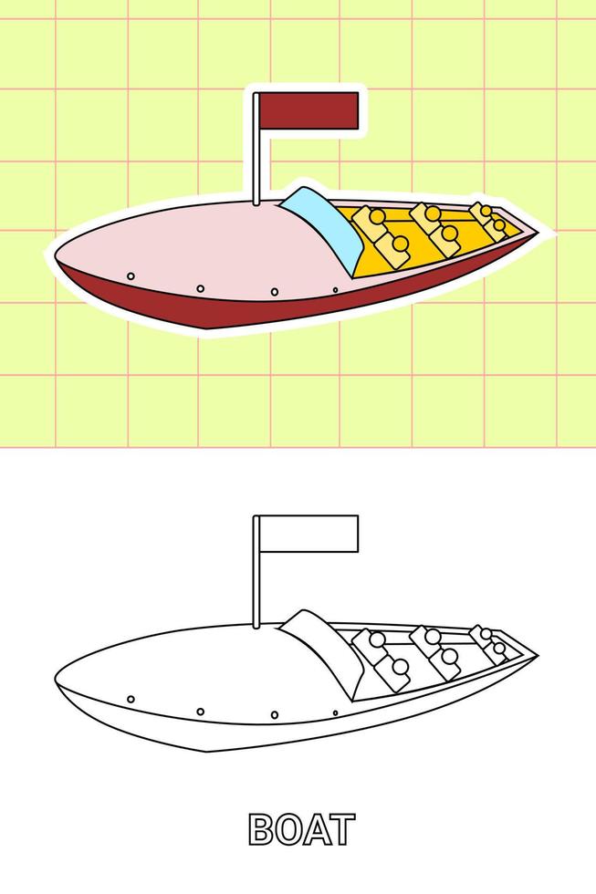 colouring page of all kind transportation vector