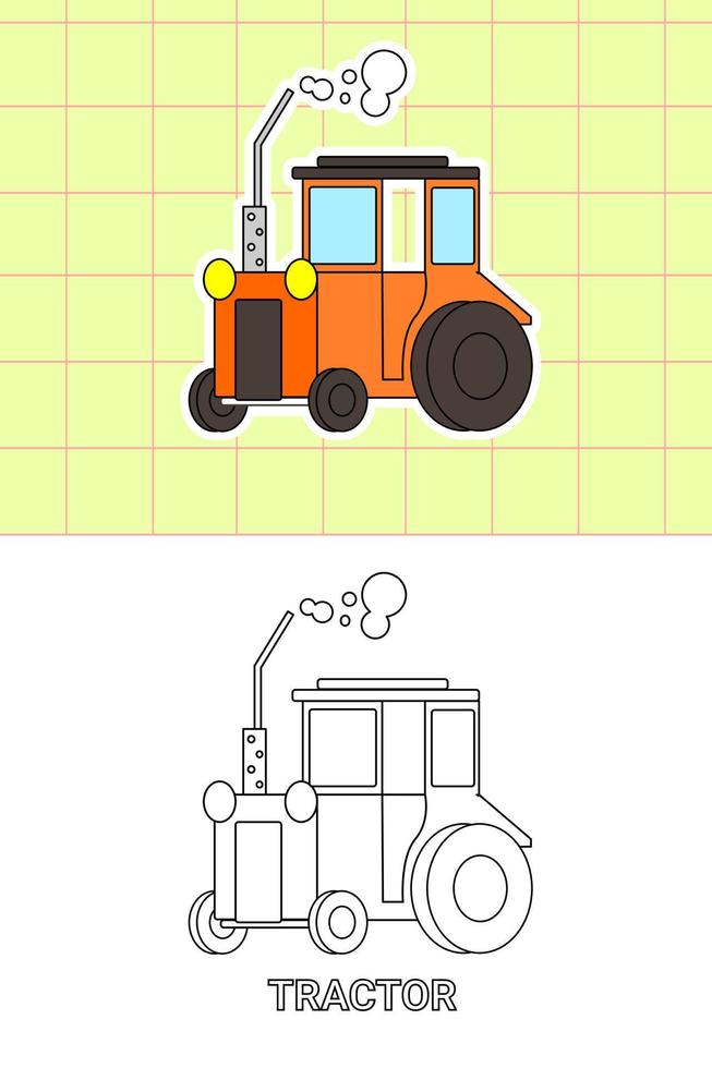 colouring page of all kind transportation vector