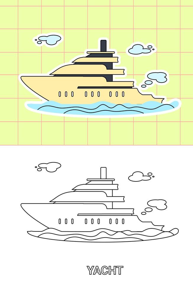 colouring page of all kind transportation vector