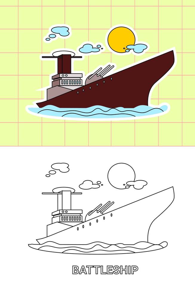 colouring page of all kind transportation vector