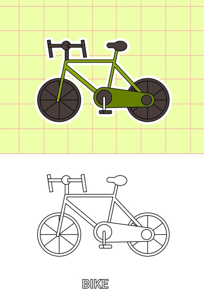 colouring page of all kind transportation vector