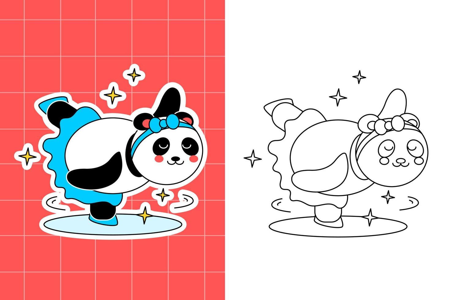 página para colorear de la familia panda para niños pequeños 16398438 Vector en Vecteezy página para colorear de la familia panda para niños pequeños 16398438 Vector en Vecteezy