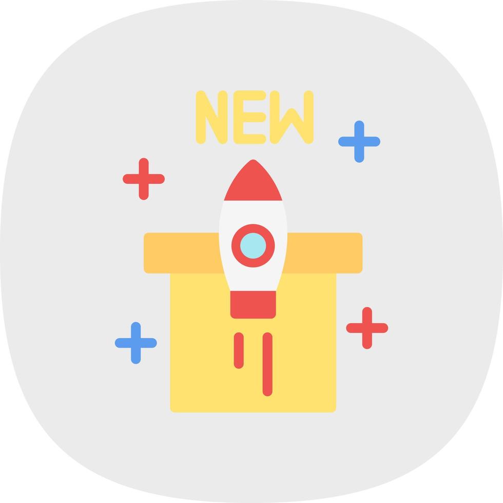New Product Launch Vector Icon Design