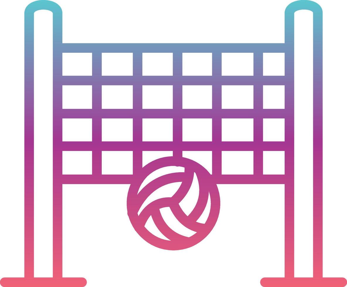 Beach Volleyball Vector Icon