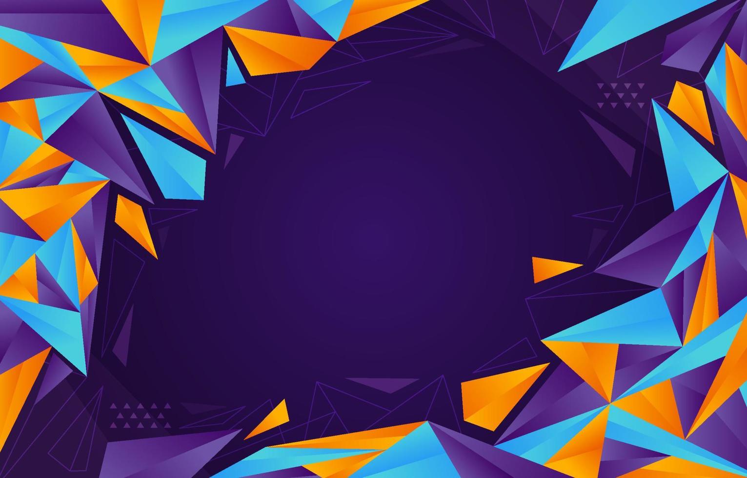 Abstract Modern Triangular Background vector
