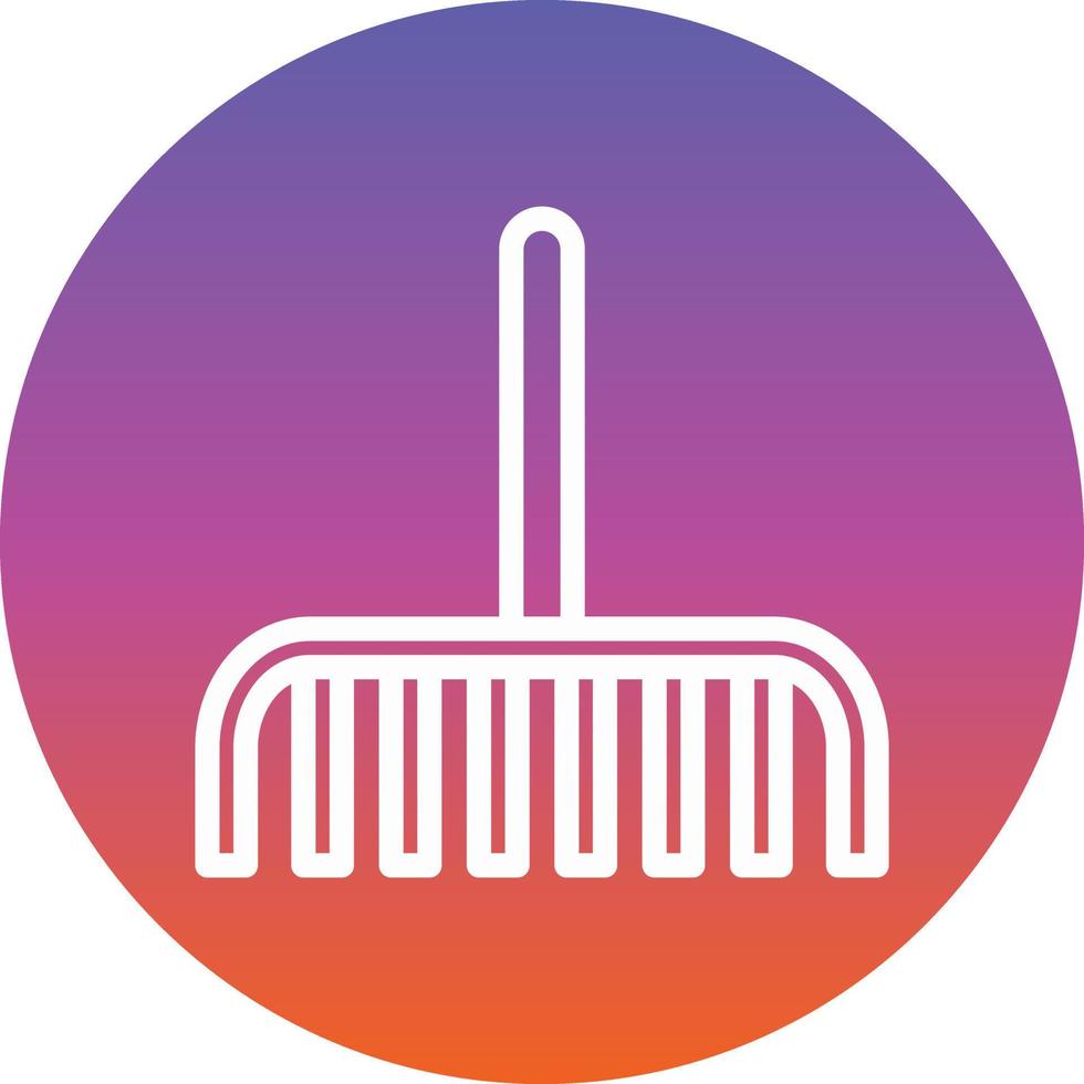 Rake Vector Icon Design